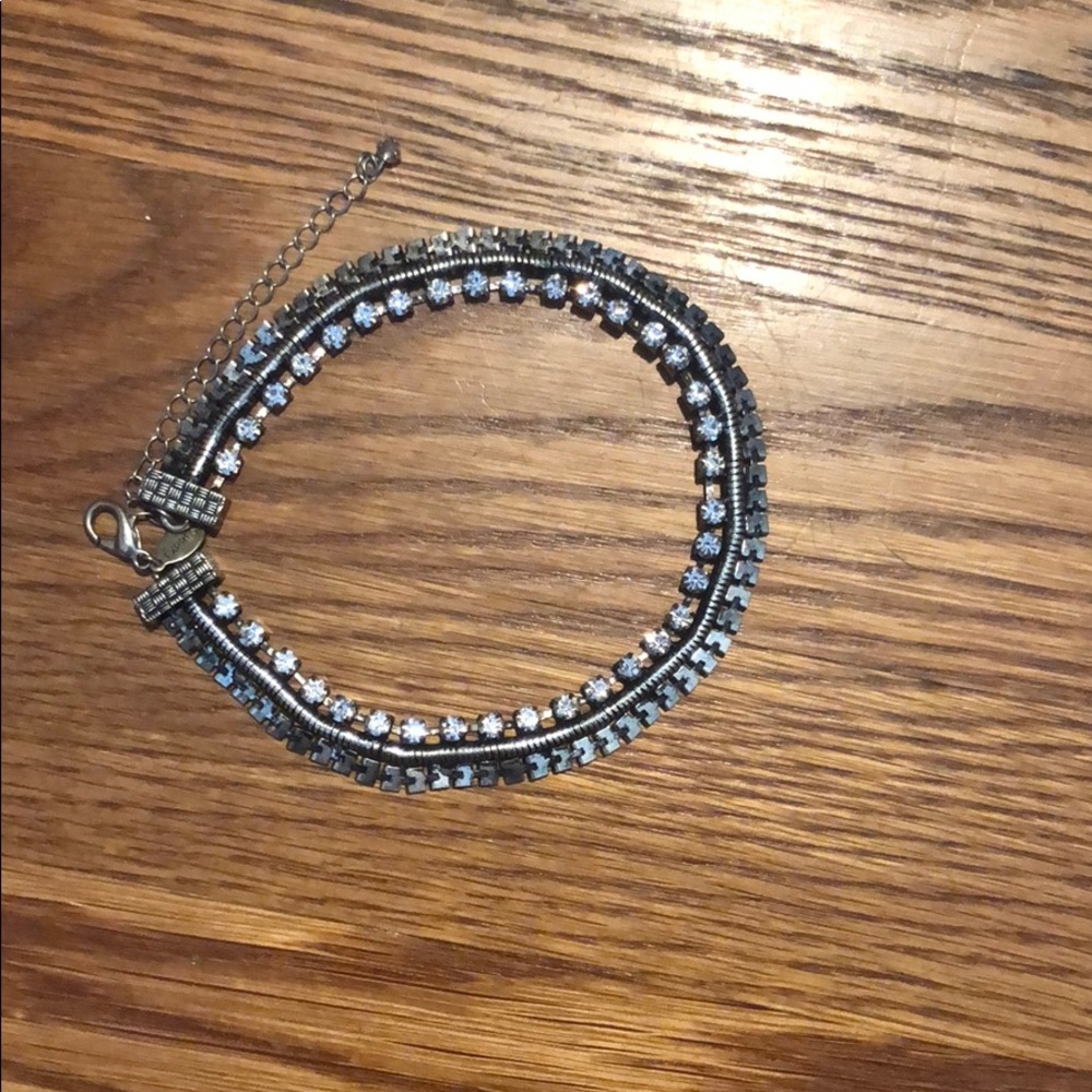 Silver Rhinestone choker